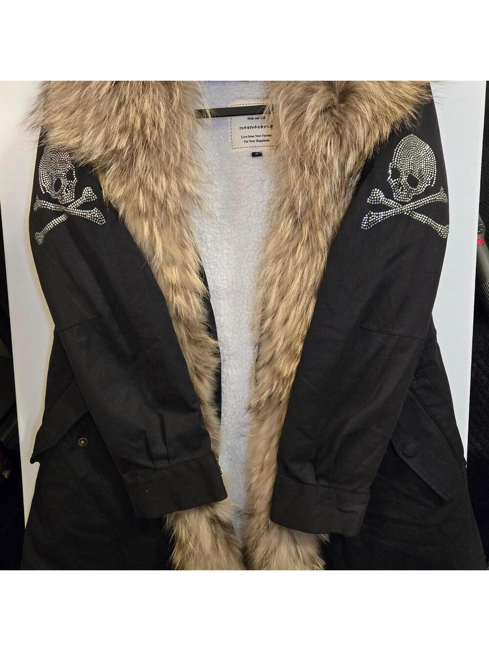Mastermind Women's Black and Brown Coat